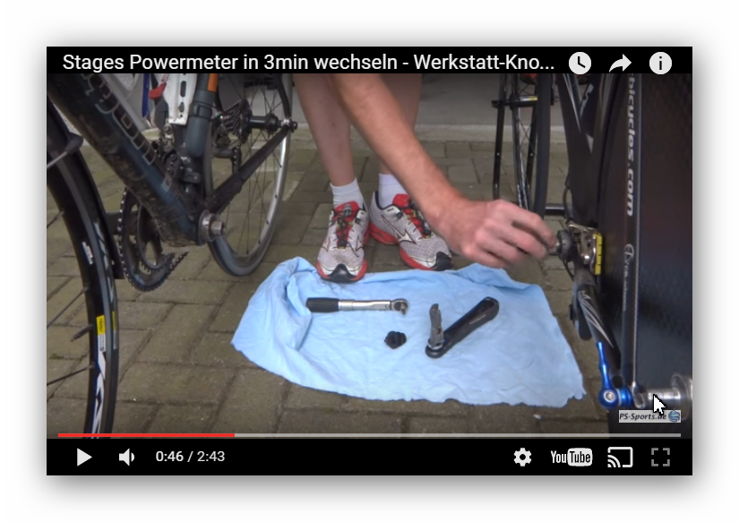 Stages Powermeter wechseln