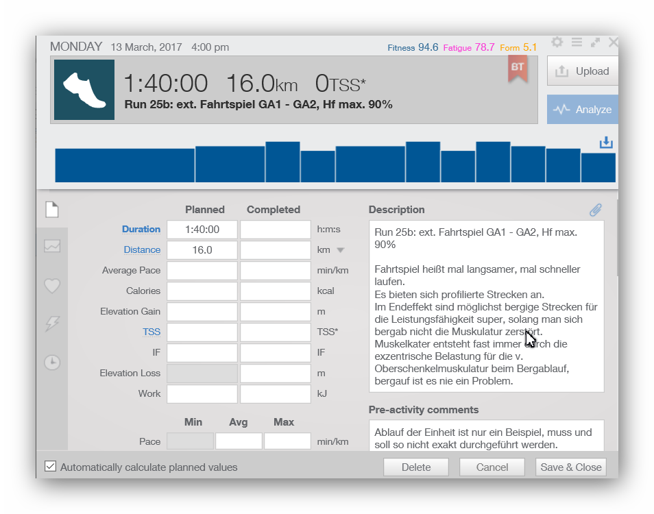 Triathlon Trainingsplan Training Rhein-Main Ironman Garmin